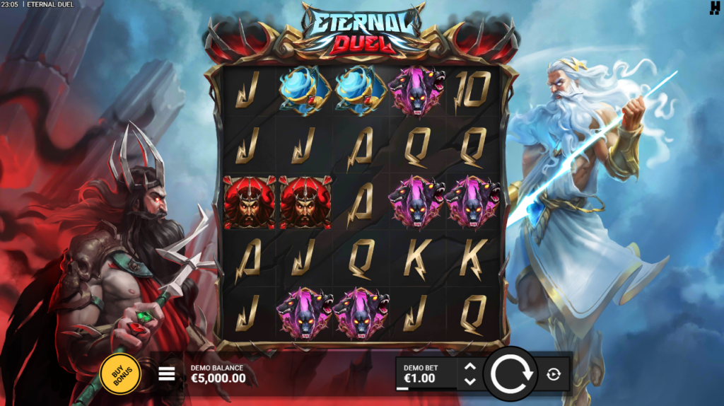 Eternal Duel Hacksaw Gaming Slot Review Online Slots Casino New Volatile