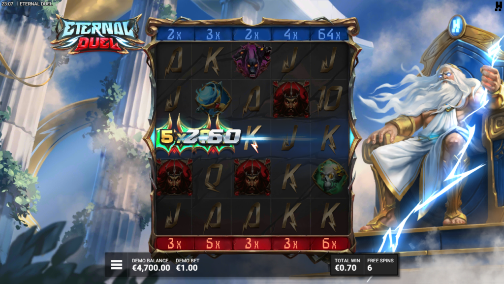 Eternal Duel Hacksaw Gaming Slot Review Online Slots Casino New Volatile Bonus Buy Free Games Spins Bonus Free Games Spins