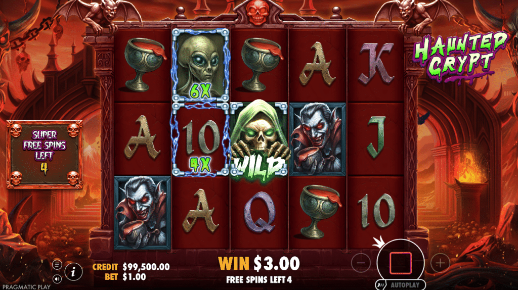 Haunted Crypt Pragmatic Play Slot Review Online Slots Casino New Volatile Symbols Pay Table Line Bonus Free Games Lines