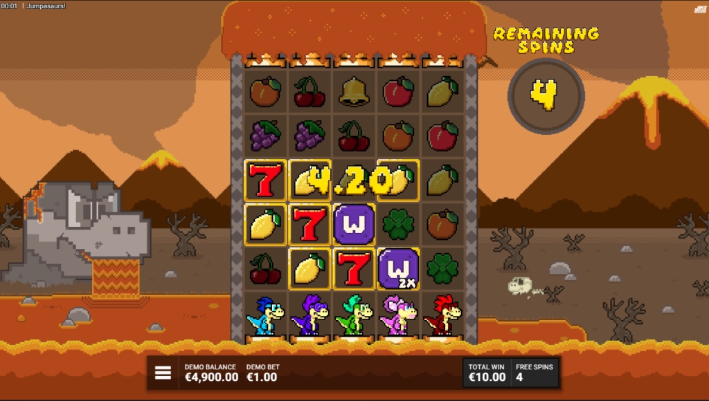 Jumpasaurs! Jinx Gaming Slot Review Online Slots Casino New Volatile Bonus Free Games Spins