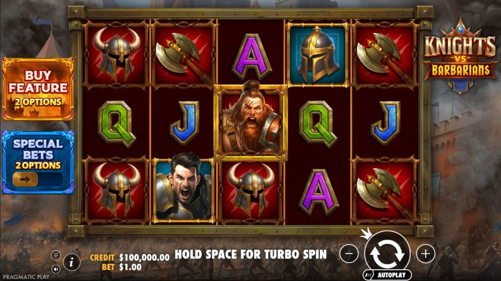 Knights vs Barbarians Pragmatic Play Slot Review Online Slots Casino New Volatile