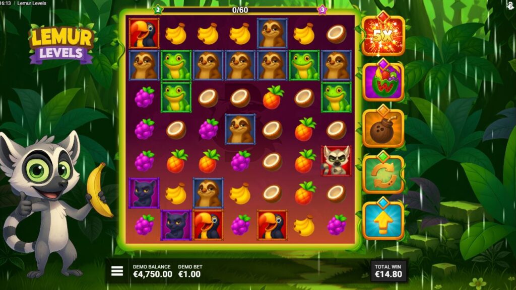 Lemur Levels Bullshark Games Slot Review Online Slots Casino New Volatile Free Games Bonus Wild