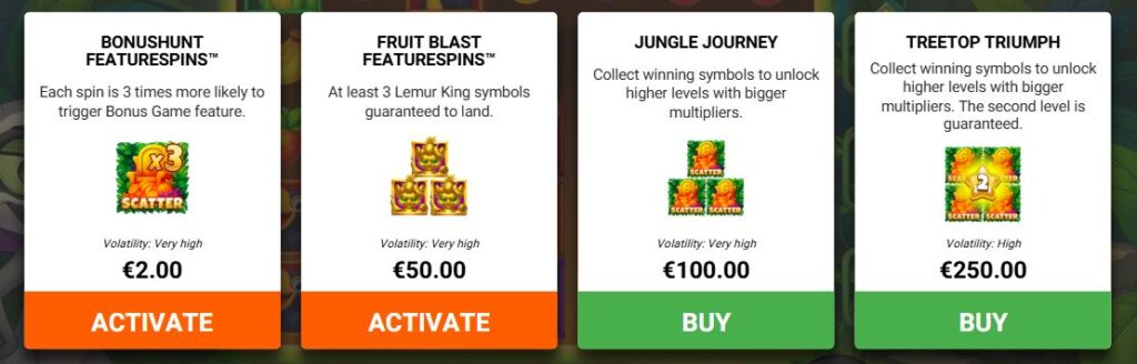 Lemur Levels Bullshark Games Slot Review Online Slots Casino New Volatile Free Games Bonus Wild 