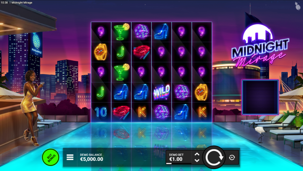 Midnight Mirage Pineapple Play Slot Review Online Slots Casino new Volatile