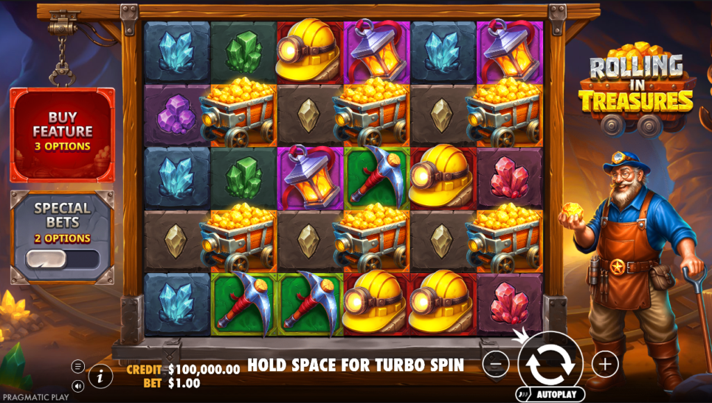 Rolling in Treasures Pragmatic Play Slot Review Online Slots Casino New Volatile