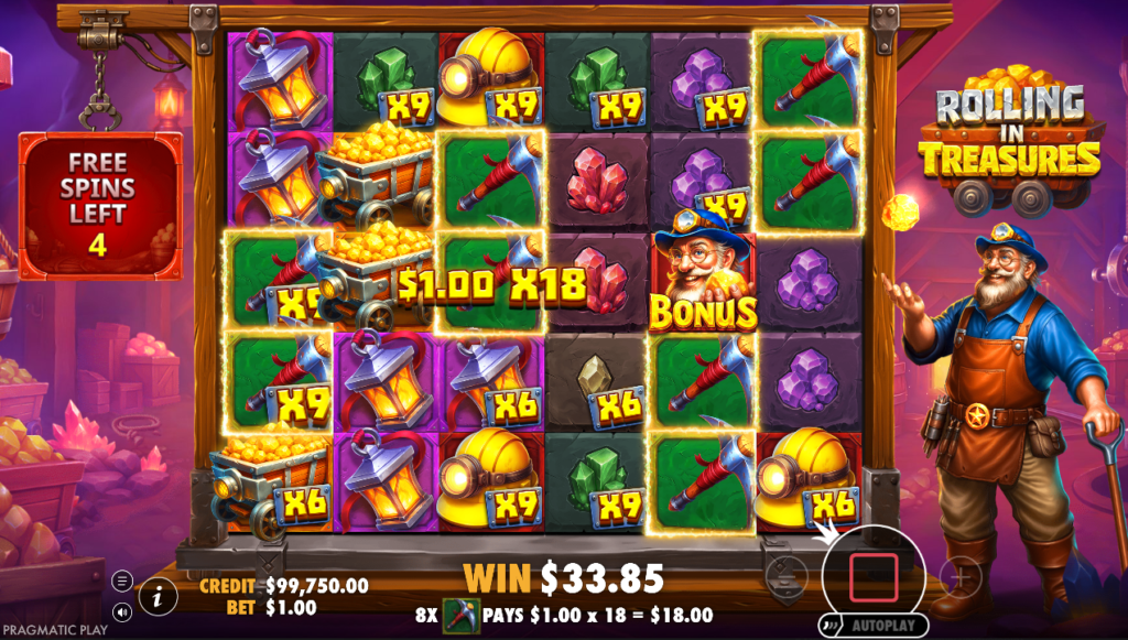 Rolling in Treasures Pragmatic Play Slot Review Online Slots Casino New Volatile Bonus Buy Free Spin