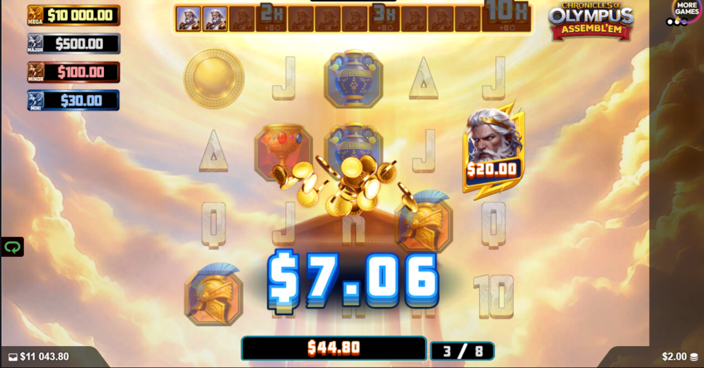 Chronicles Of Olympus Assembl'em Alchemy Gaming Slot Review Online Slots Casino New Volatile Features Bonus