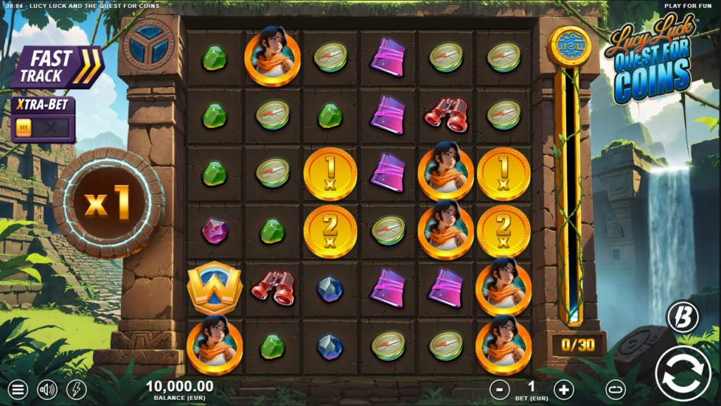 Lucy Luck and the Quest for Coins SlotMill Slot Review Online Slots Casino New Volatile