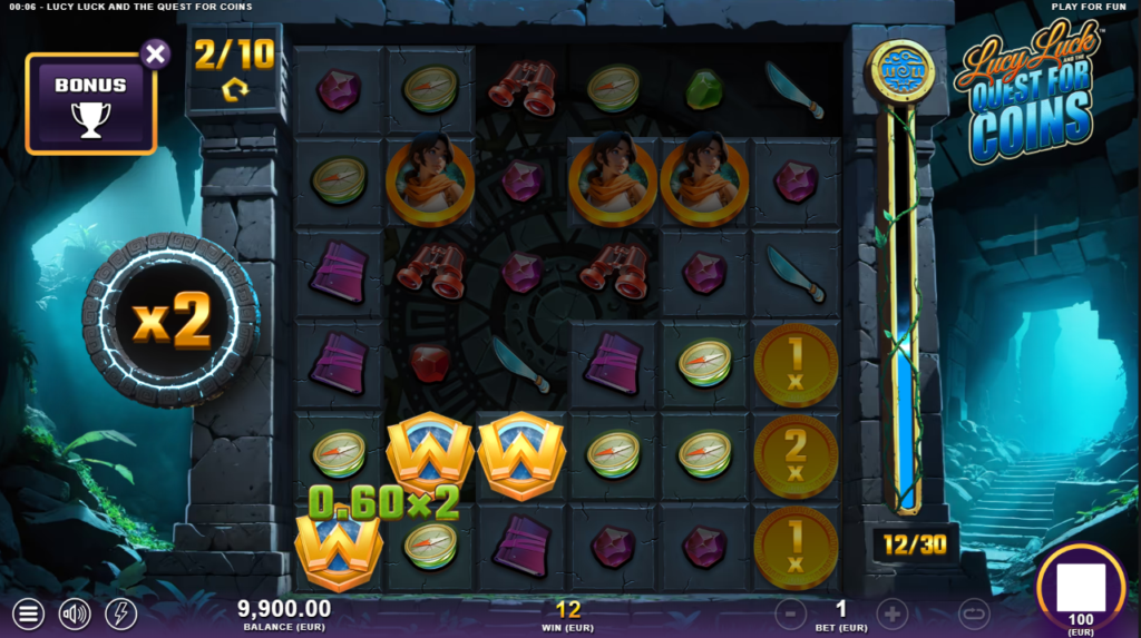 Lucy Luck And The Quest For Coins SlotMill Slot Review Online Slots Casino New Volatile Symbols Line Pay Table