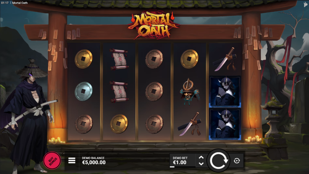 Mortal Oath Foxhound Games Slot Review Online Slots Casino New Volatile