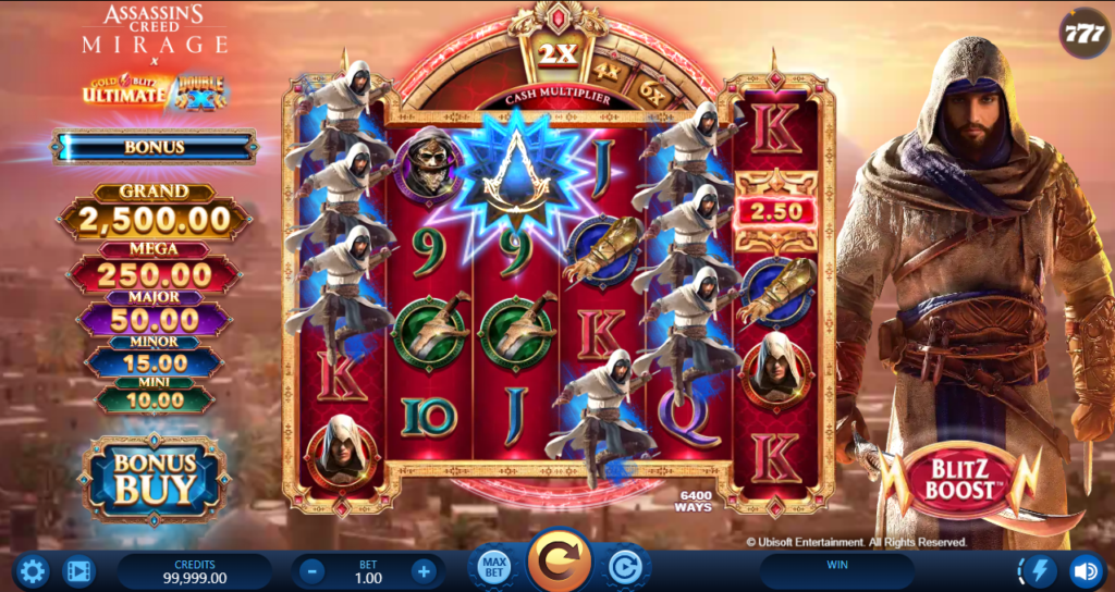 Assassin’s Creed Mirage x Gold Blitz Ultimate Double X Fortune Factory Studios Slot Review