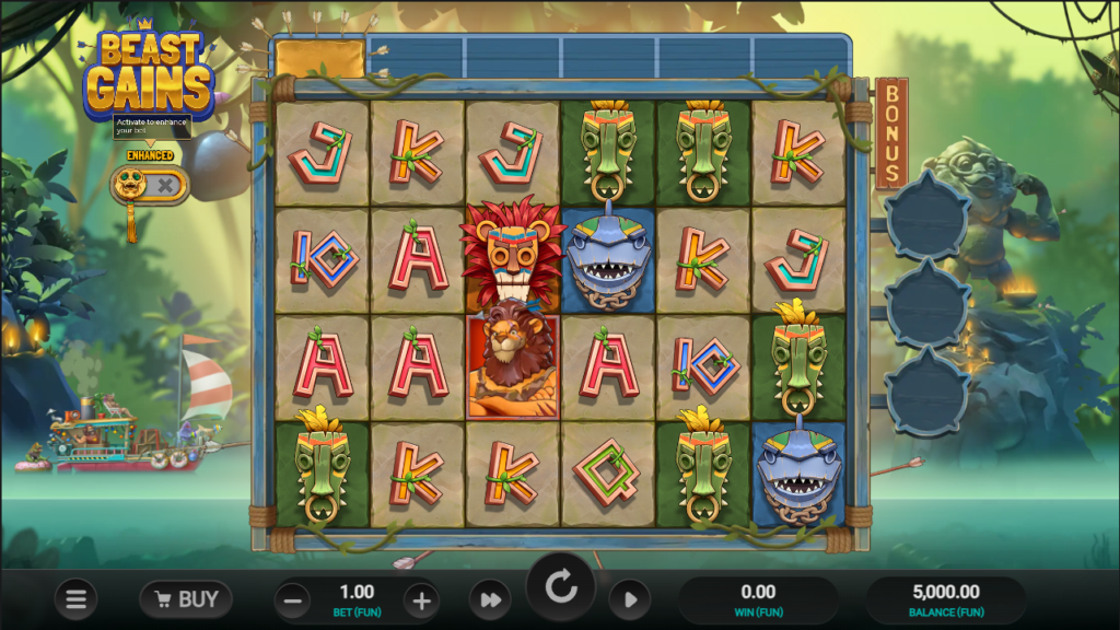 Beast Gains Relax Gaming Slot Review Online Slots Casino New Volatile