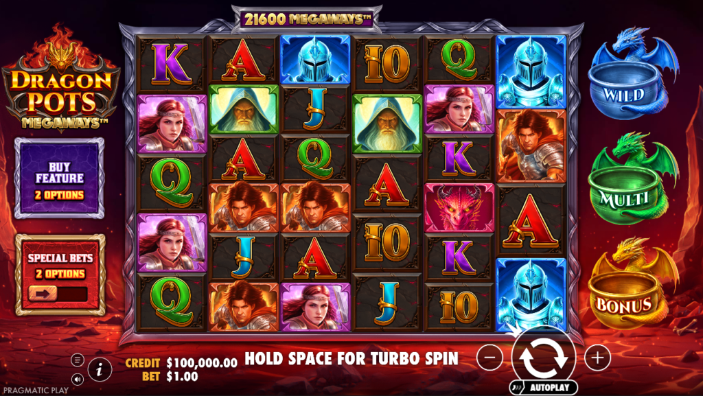 Dragon Pots Megaways Pragmatic Play Slot Review Online Slots Casino New Volatile