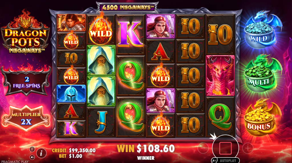 Dragon Pots Megaways Pragmatic Play Slot Review Online Slots Casino New Volatile Bonus Free Games Spins