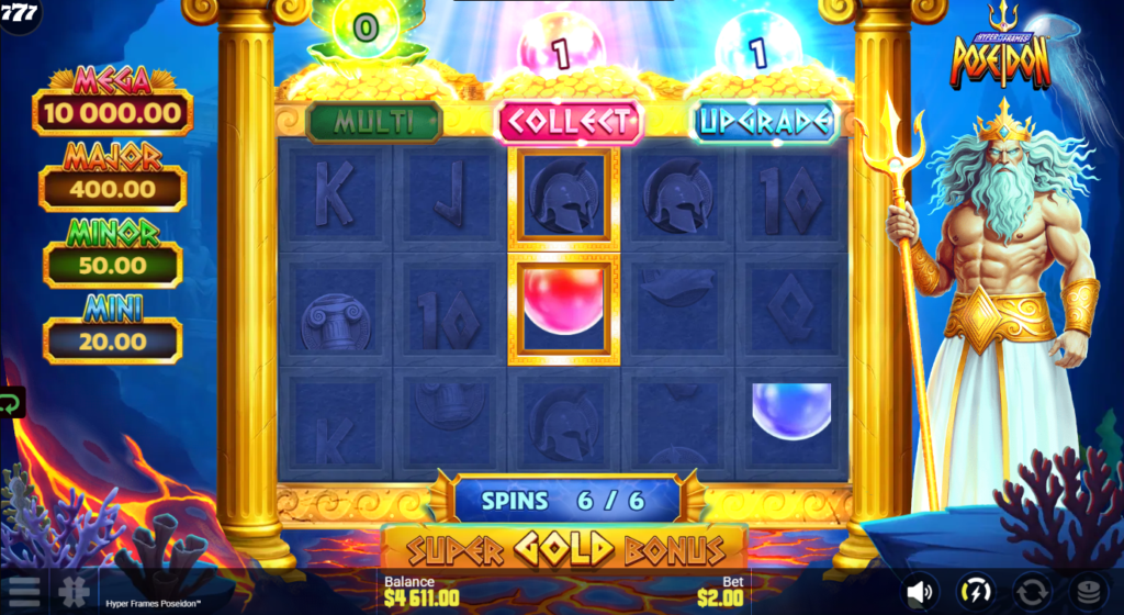Hyper Frames Poseidon Snowborn Games Slot Review Online Slots Casino New Volatile Bonus Free Games Spins