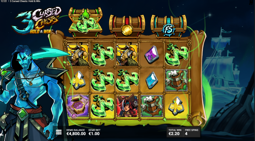 3 Cursed Chests Hacksaw Gaming Slot Review Online Slots Casino New Volatile Bonus Buy Free Games Spins