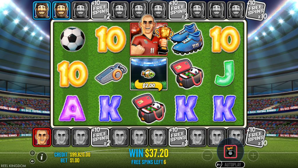 Big Bass Football Bonanza Reel Kingdom Slot Review Online Slots Casino New Volatile Bonus Free Games 