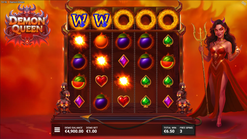 Demon Queen NowNow Gaming Slot Review Online Slots Casino New Volatile Bonus Free Games Spins