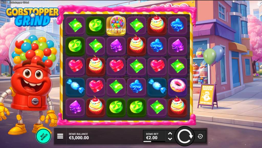 Gobstopper Grind Bullshark Games Slot Review Online Slots Casino New Volatile