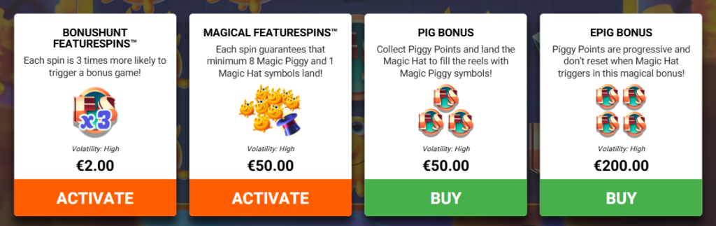 Magic Piggy OG Hacksaw Gaming Slot Review Online Slots Casino New Volatile Symbols Pay Table Line Bonus Free Games Spins