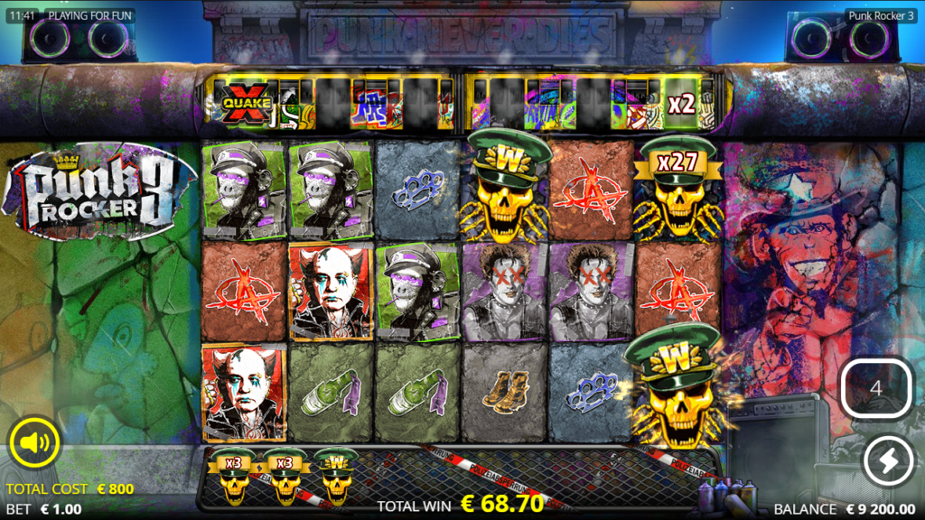 Punk Rocker 3 Nolimit City Slot Review Online Slots Casino New Volatile Bonus Free Games Spins