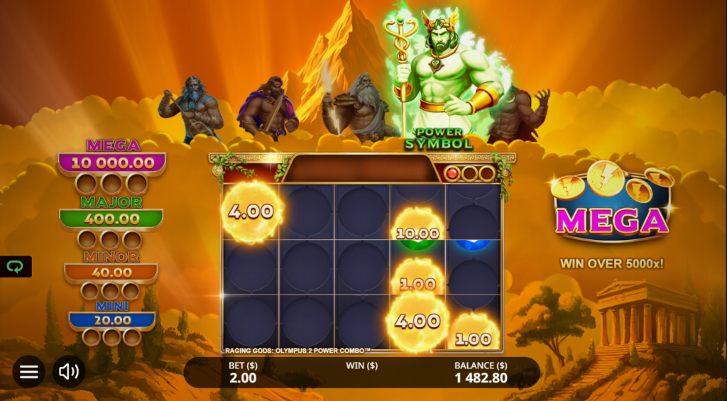 Raging Gods Olympus 2 Nailed It! Games Slot Review Online Slots Casino New Volatile Bonus Free Games Spins