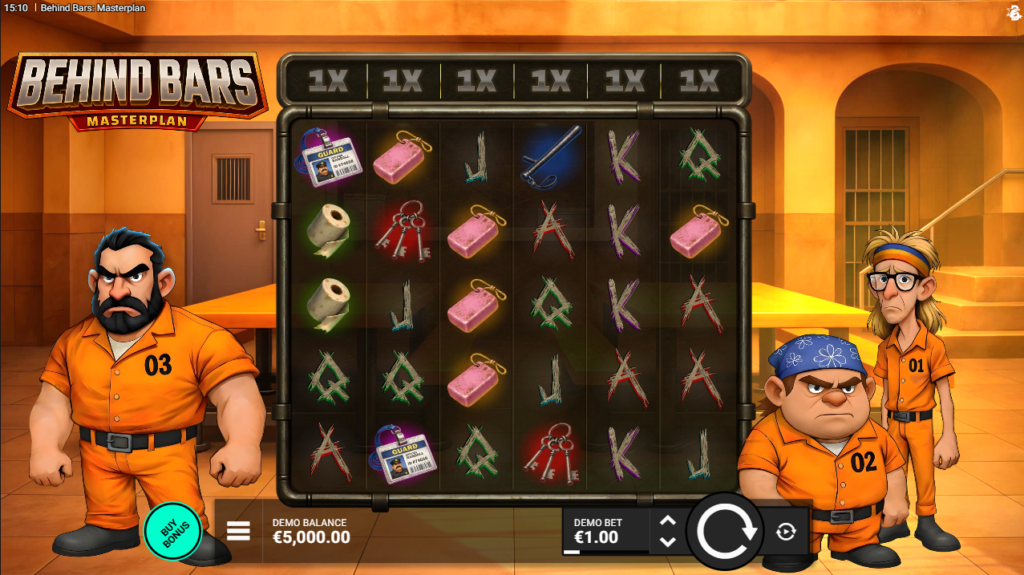 Behind Bars Masterplan Bullshark Games Slot Review Online Slots Casino New Volatile