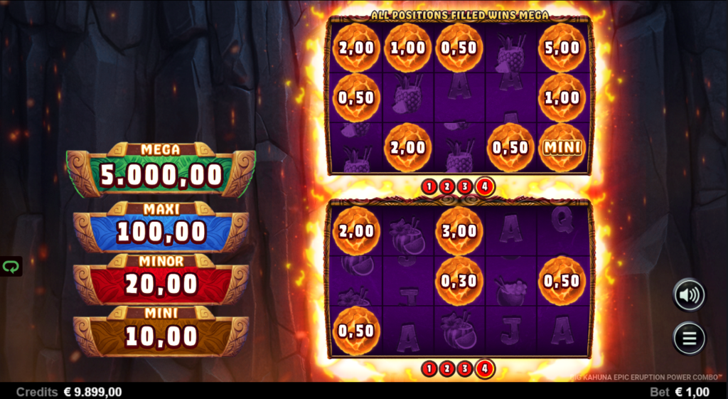 Big Kahuna Epic Eruption Power Combo Stormcraft Studios Slot Review Online Slots Casino New Volatile