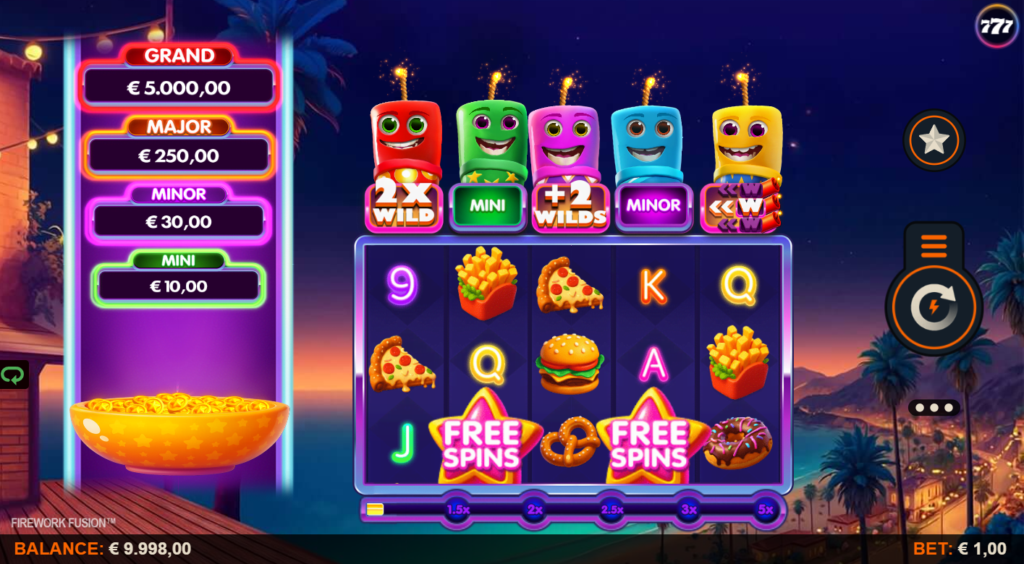 Firework Fusion Slingshot Studios Slot Review Online Slots Casino New Volatile