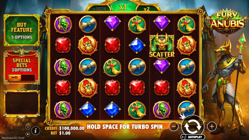Fury of Anubis Pragmatic Play Slot Review Online Slots Casino New
