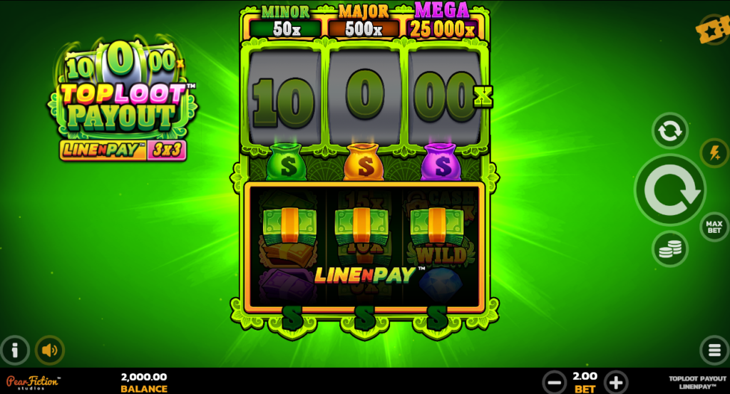 TopLoot Payout PearFiction Studios Slot Review Online Slots Casino New Volatile