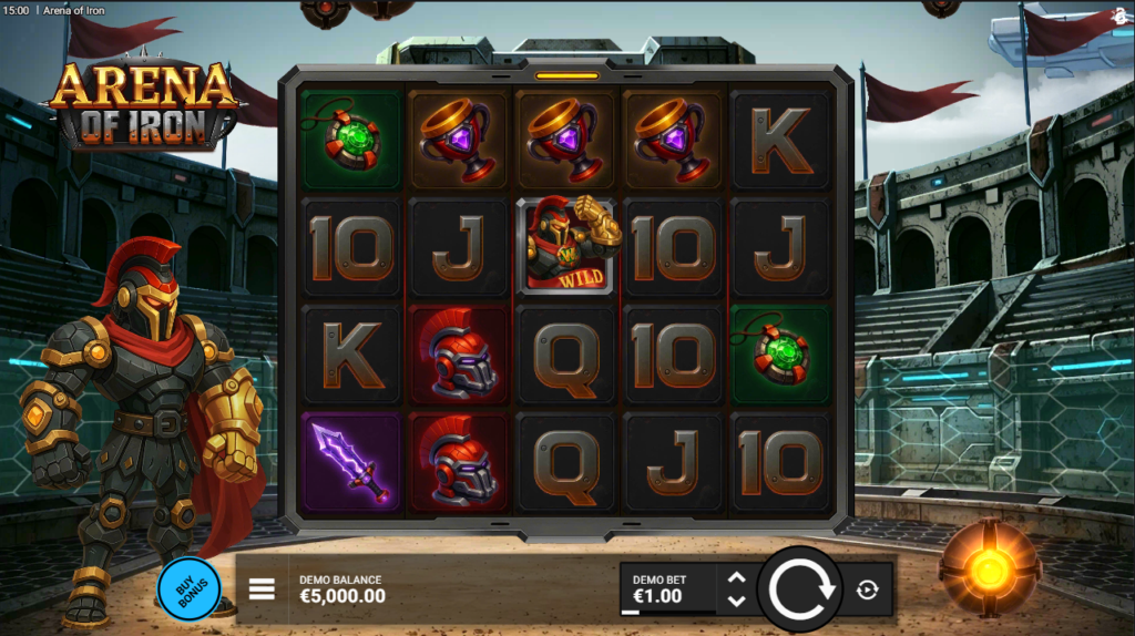 Arena of Iron Bullshark Games Slot Review Online Slots Casino New Volatile