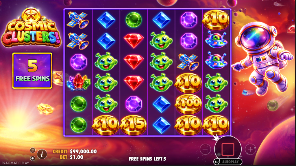 Cosmic Clusters Pragmatic Play Slot Review Online Slots Casino New Volatile Bonus Free Games Spins
