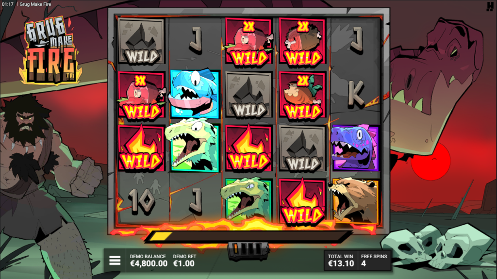 Grug Make Fire Hacksaw Gaming Slot Review Online Slots Casino New Volatile Bonus Buy Free Games Spins