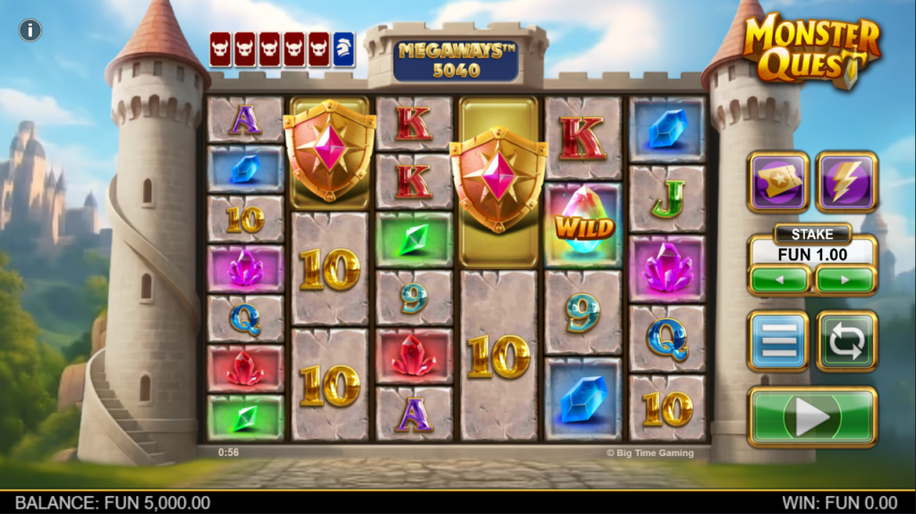 Monster Quest Big Time Gaming Slot Review Online Slots Casino New Volatile