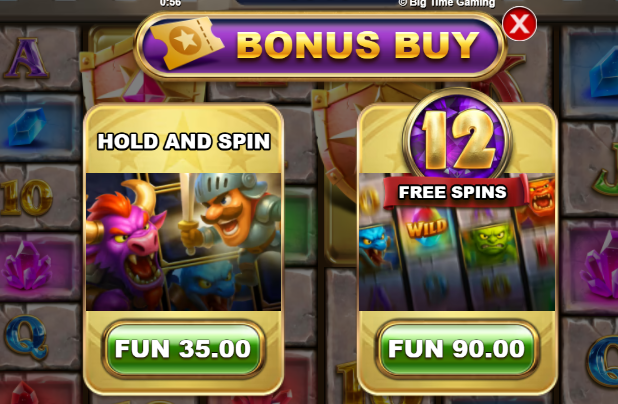 Monster Quest Big Time Gaming Slot Review Online Slots Casino New Volatile Bonus Free Games Spins