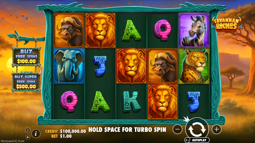 Savannah Riches Pragmatic Play Slot Review Online Slots Casino New Volatile