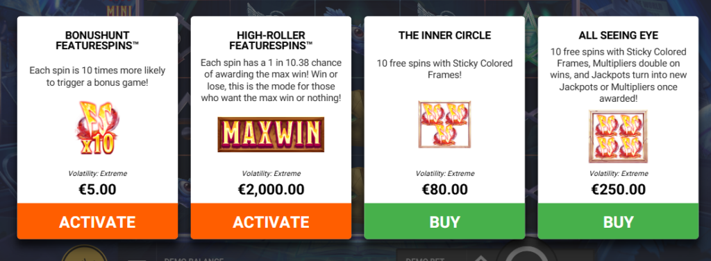 Secret Order Hacksaw Gaming Slot Review Online Slots Casino New Volatile Symbols Pay Table Line
