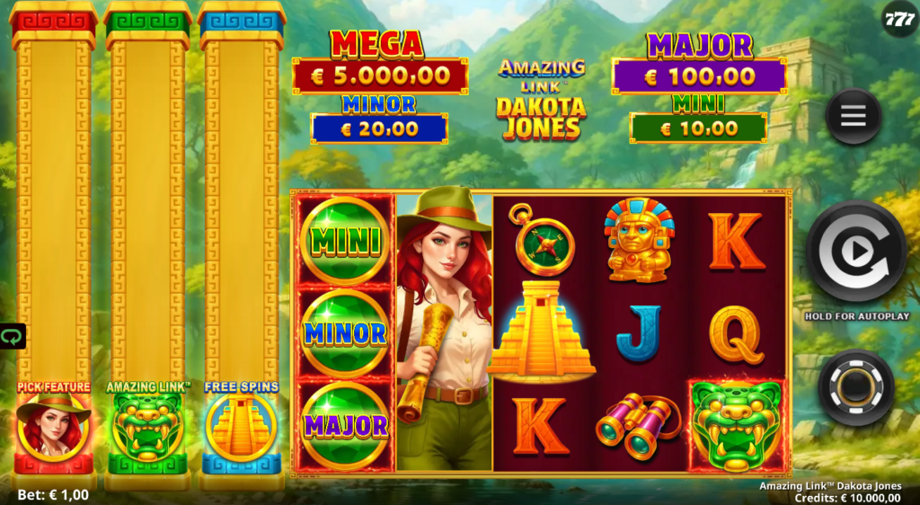 Amazing Link Dakota Jones SpinPlay Games Slot Review Online Slots Casino New Volatile