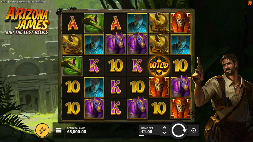 Arizona James and the Lost Relics Hacksaw Gaming Slot Review Online Slots Casino New Volatile