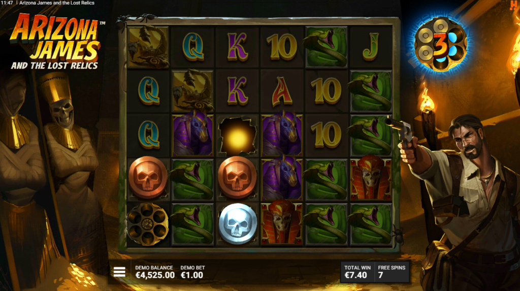 Arizona James and the Lost Relics Hacksaw Gaming Slot Review Online Slots Casino New Volatile