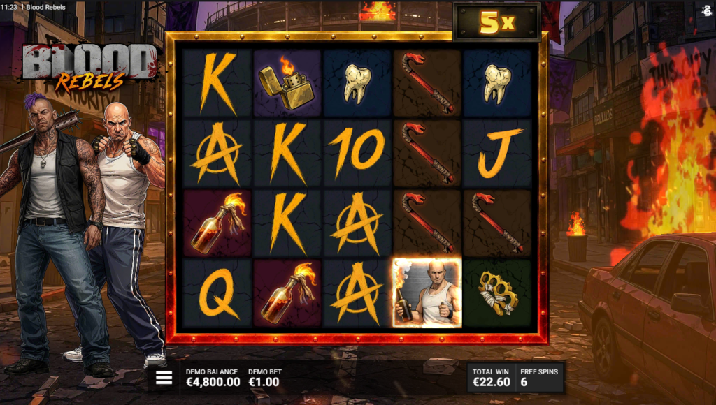 Blood Rebels Bullshark Games Slot Review Online Slots Casino New Volatile Bonus Buy Free Games Spins