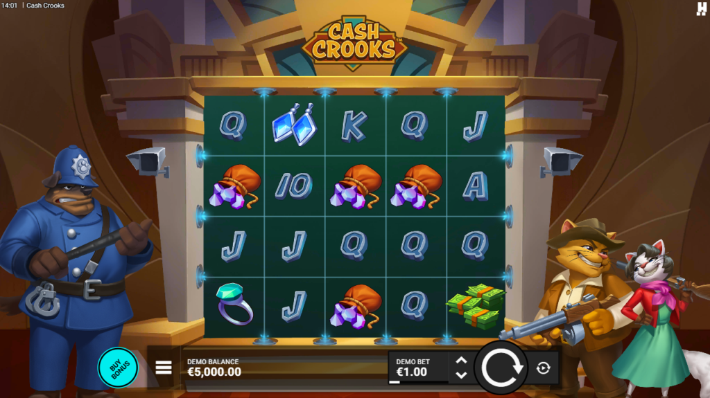 Cash Crooks Hacksaw Gaming Slot Review Online Slots Casino New Volatile