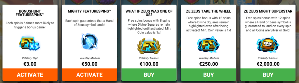 Epic Ze Zeus Hacksaw Gaming Slot Review Online Slots Casino New Volatile Bonus Free Games Spins