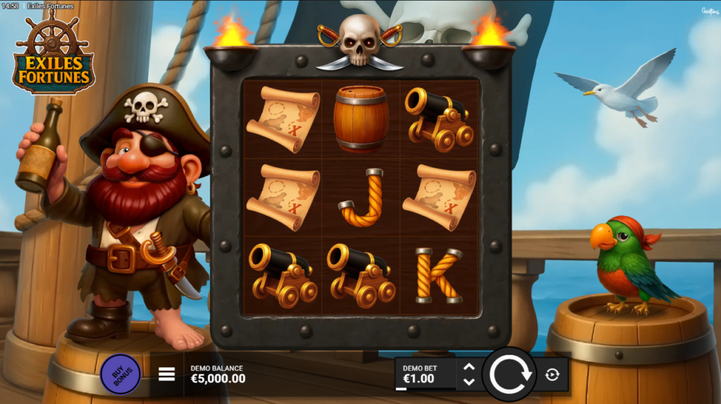 Exiles Fortunes Goodtimes Studios Slot Review Online Slots Casino New Volatile