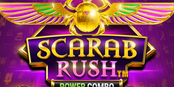 Scarab Rush Power Combo Just For The Win Slot Review Online Slots Casino New Volatile