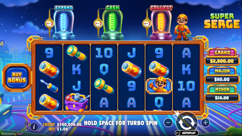 Super Serge Pragmatic Play Slot Review Online Slots Casino New Volatile