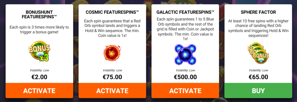 Supernova Galaxy Orbs Hacksaw Gaming Slot Review Online Slots Casino New Volatile Bonus Free Games Spins