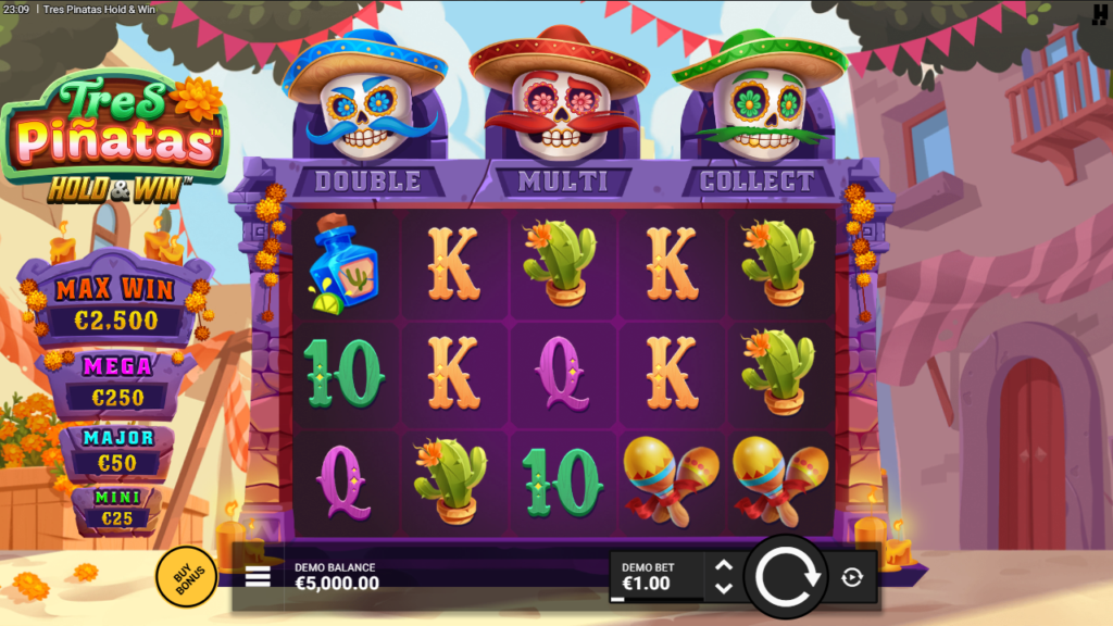 Tres Pinatas Hold & Win Hacksaw Gaming Slot Review Online Slots Casino New Volatile