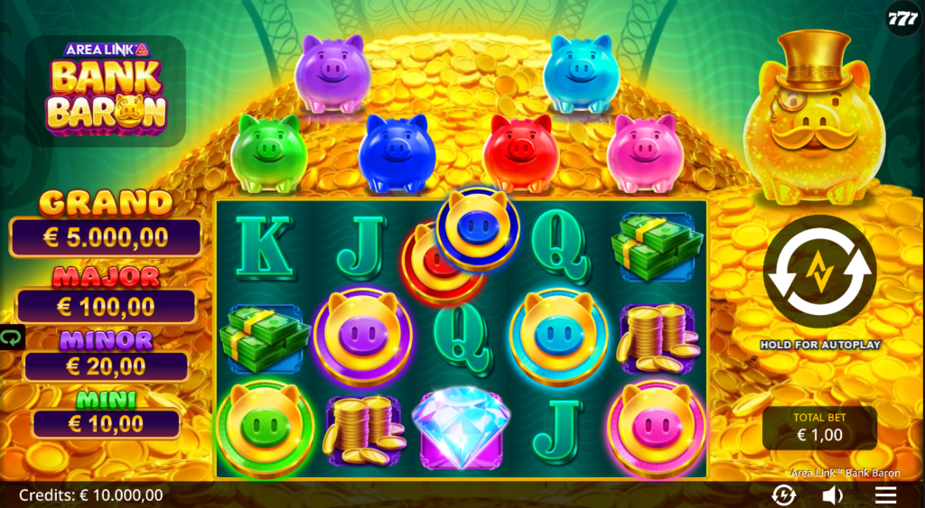 Area Link Bank Baron AreaVegas Games Slot Review Online Slots Casino New Volatile